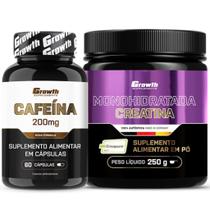 Cafeina Pura 200mg 60 Caps + Creatina 250g Creapure Growth Cafeina Pura 200mg 60 Caps + Creatina 250g Creapure Growth