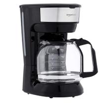 Cafeteira Amazon Basics de 12 xícaras com filtro reutilizável preto