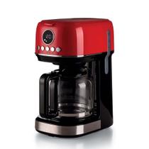 Cafeteira ariete moderna programavel com jarra de vidro 15 xicaras 900w vermelho 127v 00m139609arbr Cafeteira ariete moderna programavel com jarra de vidro 15 xicaras 900w vermelho 127v 00m139609arbr