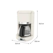Cafeteira Arno Linha Soleil com Jarra de 1,25 Litros Sfcm Marfim - 220v