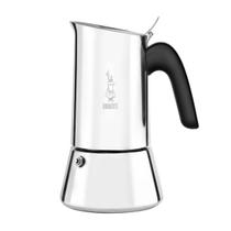 Cafeteira Bialetti Venus de aço inoxidável de indução 6 xícaras Cafeteira Bialetti Venus de aço inoxidável de indução 6 xícaras