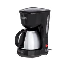 Cafeteira Black & Decker CM15-BR, 18 Cafés, Jarra de Inox, Filtro Removível, Preta