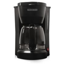 Cafeteira BLACK+DECKER DCM600B de 5 xícaras com garrafa de vidro Duralife Cafeteira BLACK+DECKER DCM600B de 5 xícaras com garrafa de vidro Duralife