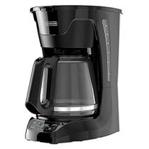 Cafeteira BLACK+DECKER, programável, com capacidade para 12 xícaras, preta