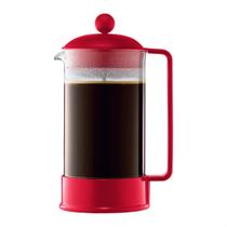 Cafeteira Bodum Brazil French Press 1L Borosilicato Vermelho