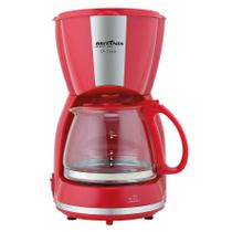 Cafeteira Britânia CP15 Vidro Vermelha com Inox