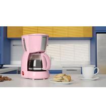 Cafeteira Britânia Rosa e Inox 15 Xícaras 550W 110V