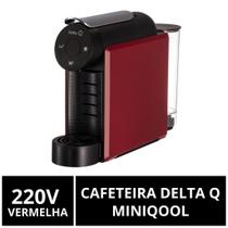 Cafeteira Cápsulas Delta Q, MiniQool, Vermelha, 220V