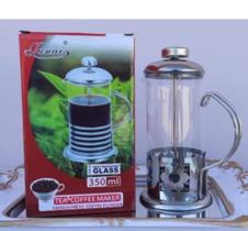 Cafeteira Chaleira Prensa Francesa Vidro Inox 350ML Cafeteira Chaleira Prensa Francesa Vidro Inox 350ML