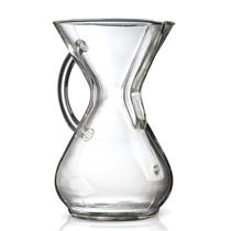 Cafeteira Chemex Pour-Over Glass para 6 xícaras com alça de vidro Cafeteira Chemex Pour-Over Glass para 6 xícaras com alça de vidro
