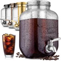 Cafeteira Cold Brew Zulay Kitchen 3.8L - Vidro e Aço Inox