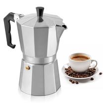 Cafeteira cubana Moka Pot Mixpresso de 9 xícaras com corpo de alumínio Cafeteira cubana Moka Pot Mixpresso de 9 xícaras com corpo de alumínio