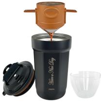 Cafeteira de acampamento ZK&HX LIFE para mais de 400 ml de aço inoxidável Cafeteira de acampamento ZK&HX LIFE para mais de 400 ml de aço inoxidável