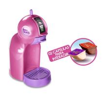 Cafeteira de brinquedo infantil expresso kids rosa zuca toys