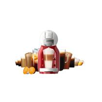 Cafeteira de capsulas minime cinza e vermelha arno