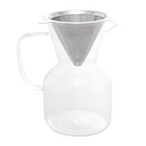 Cafeteira de Vidro Borossilicato com Filtro de Aço Inox 800ml - Lyor Cafeteira de Vidro Borossilicato com Filtro de Aço Inox 800ml - Lyor