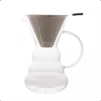 Cafeteira de Vidro Borossilicato com Filtro Inox 500ml Lyor