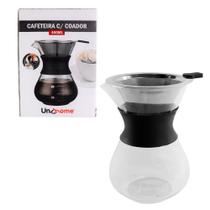 Cafeteira de Vidro Com Coador 400ml