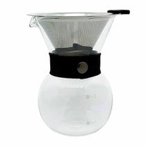 Cafeteira de vidro com filtro em inox 325ml