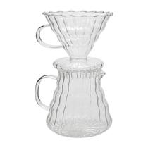 Cafeteira de Vidro com Jarra e Suporte Coador de Cafe 500ml