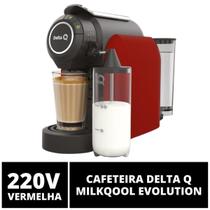 Cafeteira Delta Q, Milk Qool Evolution, Vermelha, 220V