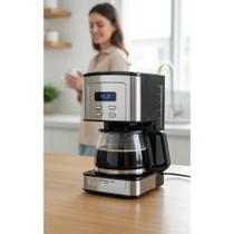 Cafeteira Digital 32 Xícaras Programável 800W - Aço Escovado