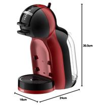 Cafeteira Dolce Gusto Arno Mini Me Preta e Vermelha 127V