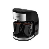 Cafeteira Duo Coffee Britânia 450W 127V Preta e Prata com 2 Xícaras - Britania