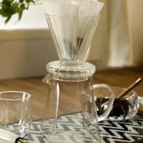 Cafeteira e Suporte para Filtro de Vidro Borossilicato Resistente a Calor 500ml Cafeteira e Suporte para Filtro de Vidro Borossilicato Resistente a Calor 500ml