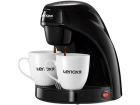 Cafeteira Elétrica 110V / 127V 2 Xícaras Coffe Black Expresso Preto Reservatório de até 240ml - Lenoxx PCA033_127 Cafeteira Elétrica 110V / 127V 2 Xícaras Coffe Black Expresso Preto Reservatório de até 240ml - Lenoxx PCA033_127