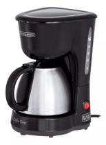 Cafeteira Elétrica 18 Xícaras Jarra de Inox Preto 600W 220V - Black+Decker