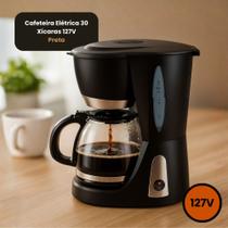 Cafeteira Elétrica 30 Xícaras 127V Preta Resistente e Prática Ideal para Preparar Café com Rapidez e Facilidade Cafeteira Elétrica 30 Xícaras 127V Preta Resistente e Prática Ideal para Preparar Café com Rapidez e Facilidade
