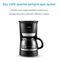 Cafeteira Elétrica 30 Xícaras Elgin Family Coffee Preta 127v Preto 127v