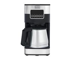 Cafeteira Elétrica Black Decker Touch Programável Jarra Inox Base Aquecedora Filtro Permanente 900W CM350G 220V
