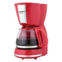 Cafeteira Eletrica Britania Inox CP15 - 550W - Ate 15 Xicaras - 220V - Vermelho