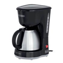 Cafeteira Elétrica com Jarra Inox Filtro Permanente Black+Decker Preta 18 Cafés 127v