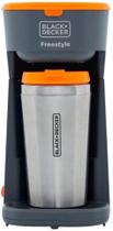 Cafeteira Elétrica Individual 600W com Copo Térmico 400 ml Freestyle - CM01 - Black + Decker