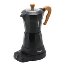 Cafeteira Elétrica Italiana Mallory Essenza 6 Xícaras, 280ml, Tampa de Vidro e Desligamento Automático