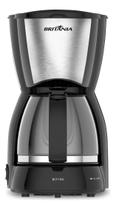 Cafeteira Elétrica Jarra de Vidro Inóx 220V Preto