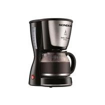 Cafeteira Elétrica Mondial C32 Dolce Arome Inox 800W. Preto - 220V. 6 Xícaras