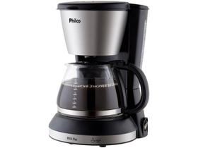 Cafeteira Elétrica Philco PH14 PLUS 14 Xícaras - Inox Preto Fosco e Prata