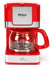 Cafeteira Elétrica Philco PH16 - Vermelho/Aço Escovado