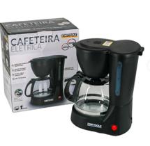 Cafeteira eletrica preta 600ml 800w startools
