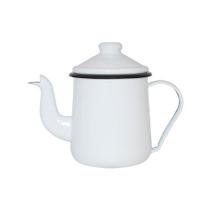 Cafeteira Esmaltada Ewel Branca c / Alça 1,1 L, 10 Cm Ø