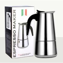 Cafeteira espresso italiana em aço inoxidável 430, 12 xícaras