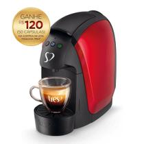 Cafeteira Espresso Luna Vermelha Automática - TRES 3 Corações