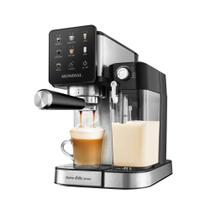 Cafeteira Espresso Mondial Dolce Latte C28ECL Inox, Com Painel Touch, Espumador de Leite, Cachimbo Duplo Prepara 2 Xícaras e Reservatório Removível