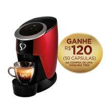 Cafeteira Espresso Touch Vermelha Automática - TRES 3 Corações