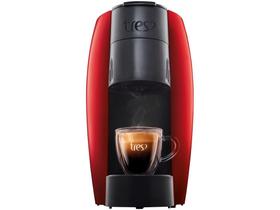 Cafeteira Espresso TRES Lov Premium - Vermelha Metalizado 3 Corações