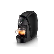Cafeteira Espresso TRES Luna Preta 127V 3 Corações Multibebidas Cápsulas Café Expresso Cappuccino Chá Compacta